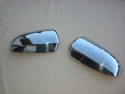Накладки на зеркала  (нерж.) 2 шт BMW  X - 6 2009 >